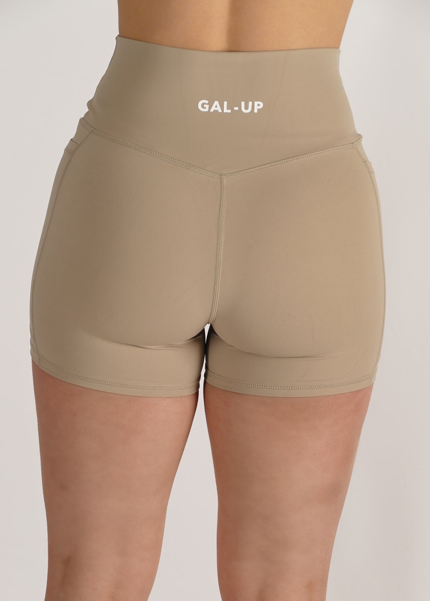 Flex Shorts in Latte