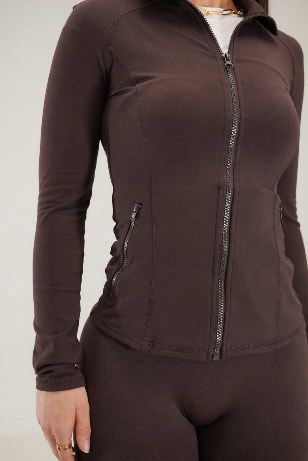 Contour Midlayer Jacket In Espresso