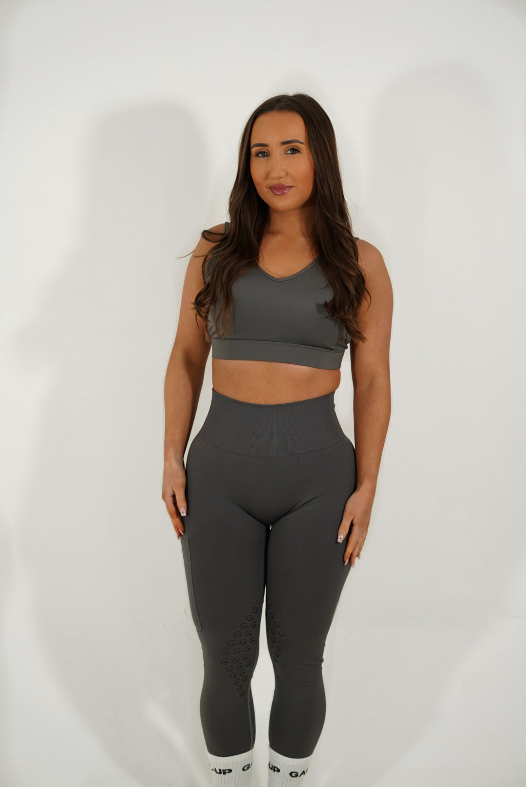 Define Sports Bra in Charcoal