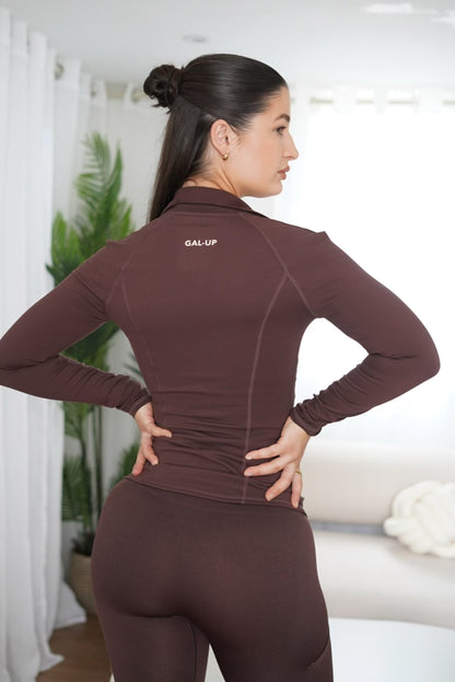 Contour Midlayer Jacket In Espresso