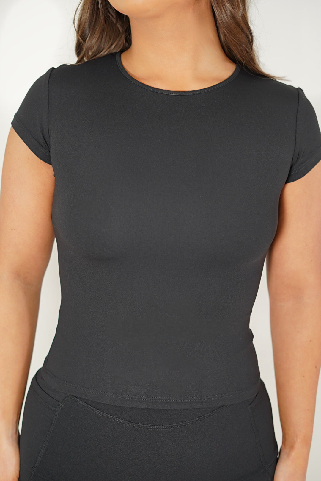 Flex Mid T-Shirt in Black