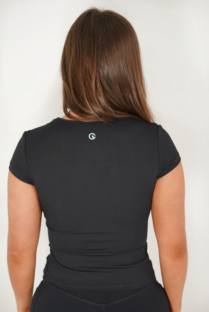 Flex Mid T-Shirt in Black