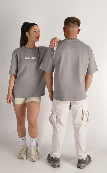 Oversized Street T-Shirt in Pebble Grey