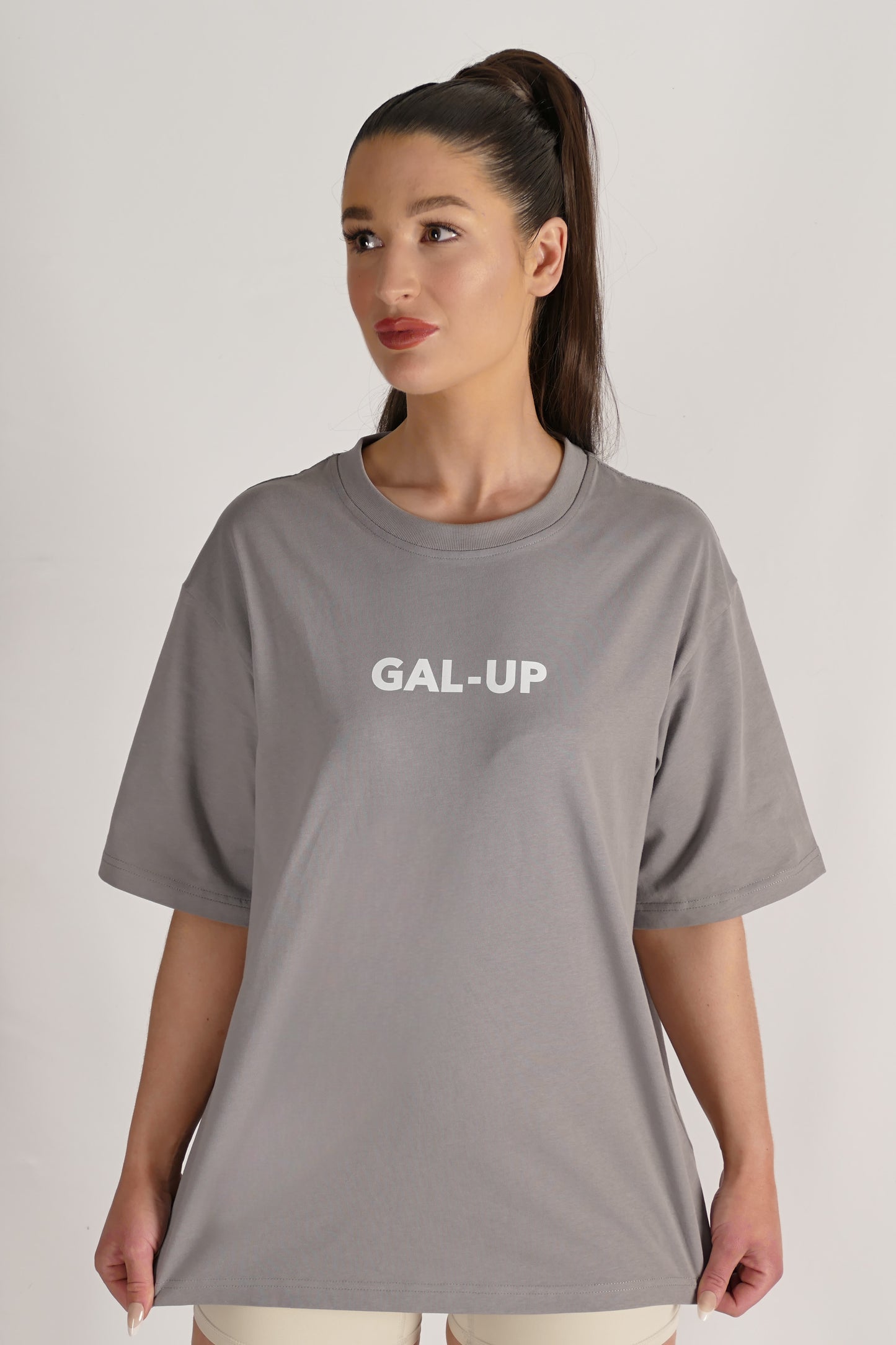 Oversized Street T-Shirt in Pebble Grey