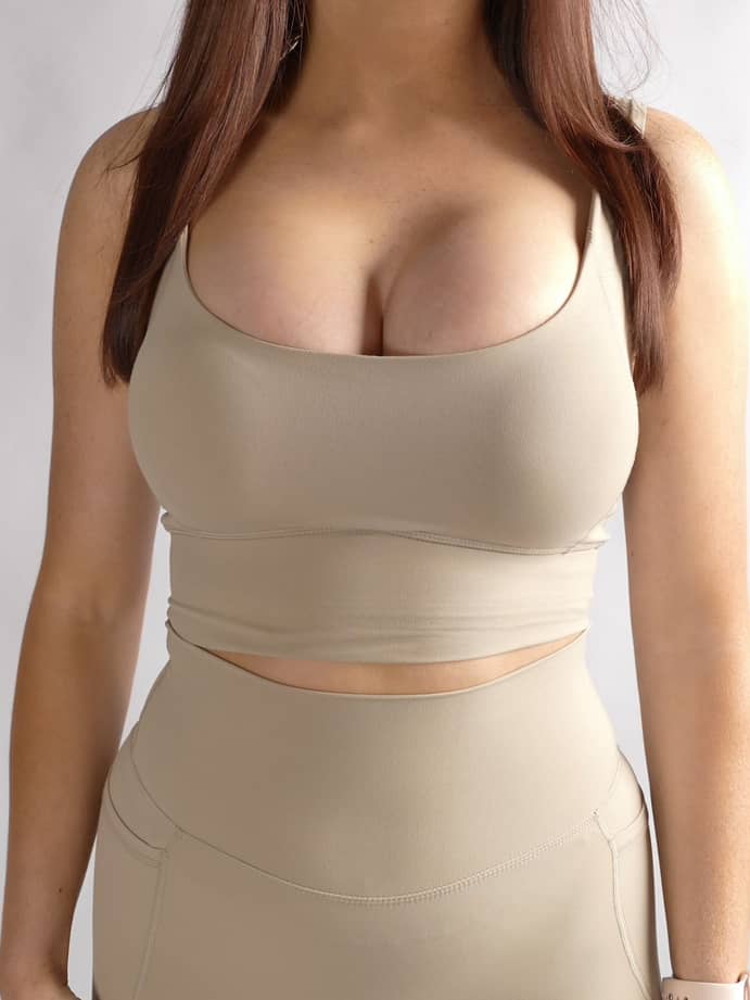 Flex Sports Bra in Latte